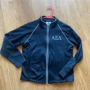 Alpha Xi Delta (AXiD) zip up jacket with crest